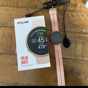 Rose Gold: Polar Ignite Fitness Watch